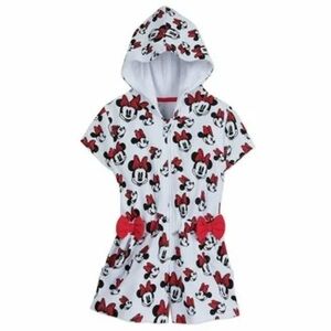 Disney Minnie Mouse girls swim coverup romper size 5/6
